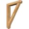 Ekena Millwork Traditional Arts and Crafts Rough Sawn Bracket w/ Offset Brace, Western Red Cedar, 6"W x 32"D x 44"H BKT0604X32X44TRA03RWR - alternate 1